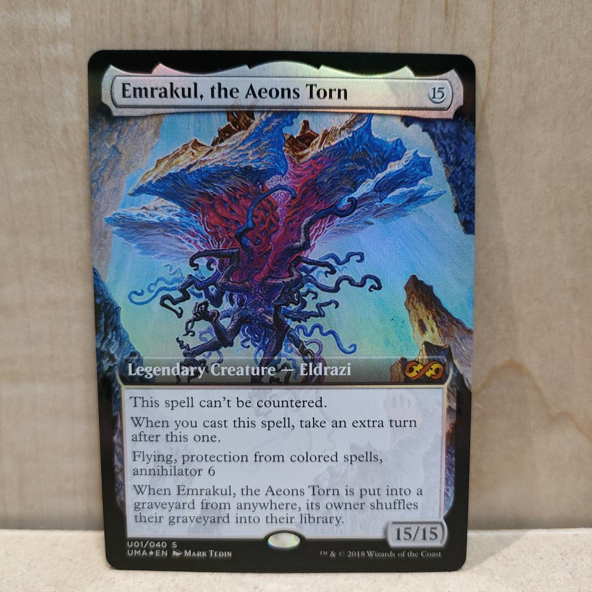 ★☆MTG 【FOIL】【英】引き裂かれし永劫、エムラクール/Emrakul, the Aeons Torn[無色MR]【UBT】★☆ 全ての商品同梱可能_画像1