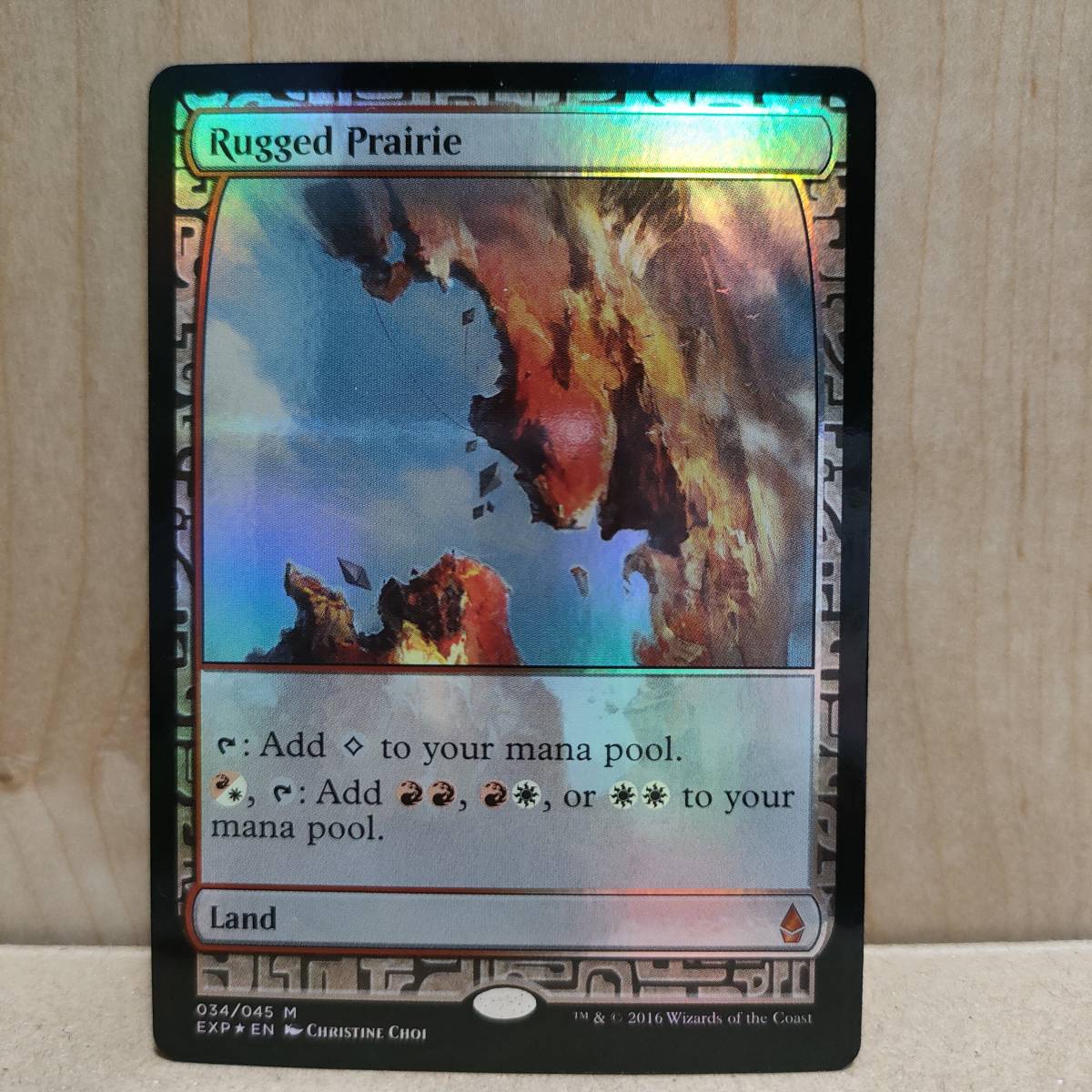 ★☆MTG 【EN】【Foil】《岩だらけの大草原/Rugged Prairie》[EXP] 土地★☆ 全ての商品同梱可能_画像1