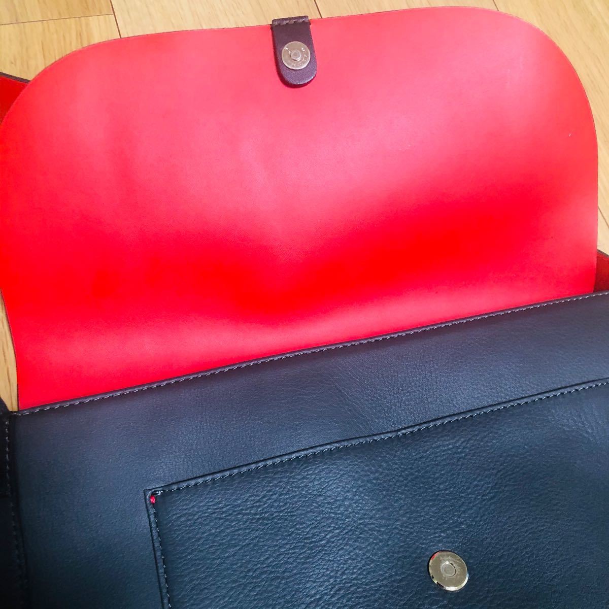 ブラウン×ピンク ◎Paul Smith◎ 定価65,000円 本革 美品 バッグ