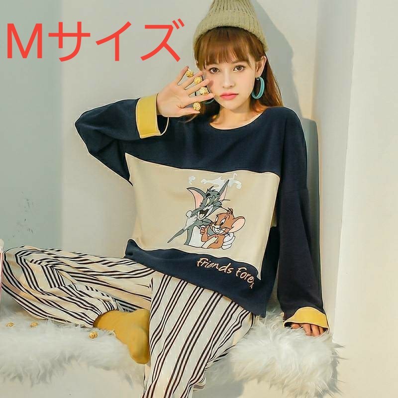 Paypayフリマ トムとジェリー ルームウェア パジャマ レディース 長袖 プリント キャラクター 上下セット ルームウェア 部屋着 Paypayフリマ トムとジェリー ルームウェア パジャマ レディース 長袖 プリント キャラクター 上下セット ルームウェア 部屋着
