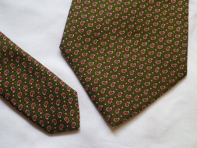  beautiful goods *POLO Ralph Lauren peiz Lee pattern necktie silk 100% 90s Old Vintage 