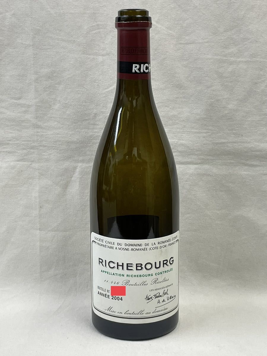 DRC RICHEBOURG ロマネコンティ リシュブール 2004 コルク付 空 DRC RICHEBOURG ロマネコンティ リシュブール 2004 コルク付 空