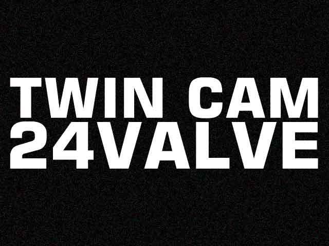 「TWIN CAM 24VALVE」カッティングステッカーType1(2)　レギュラーカラー　スポコン 走り屋_画像1