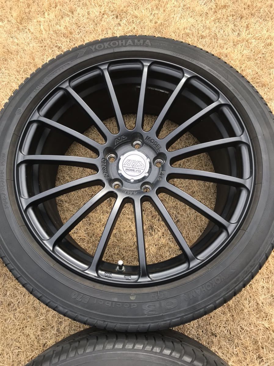 最終値下げ YOKOHAMA AVS MODEL F15 18×8Jオフ45 5穴PCD114.3 鍛造