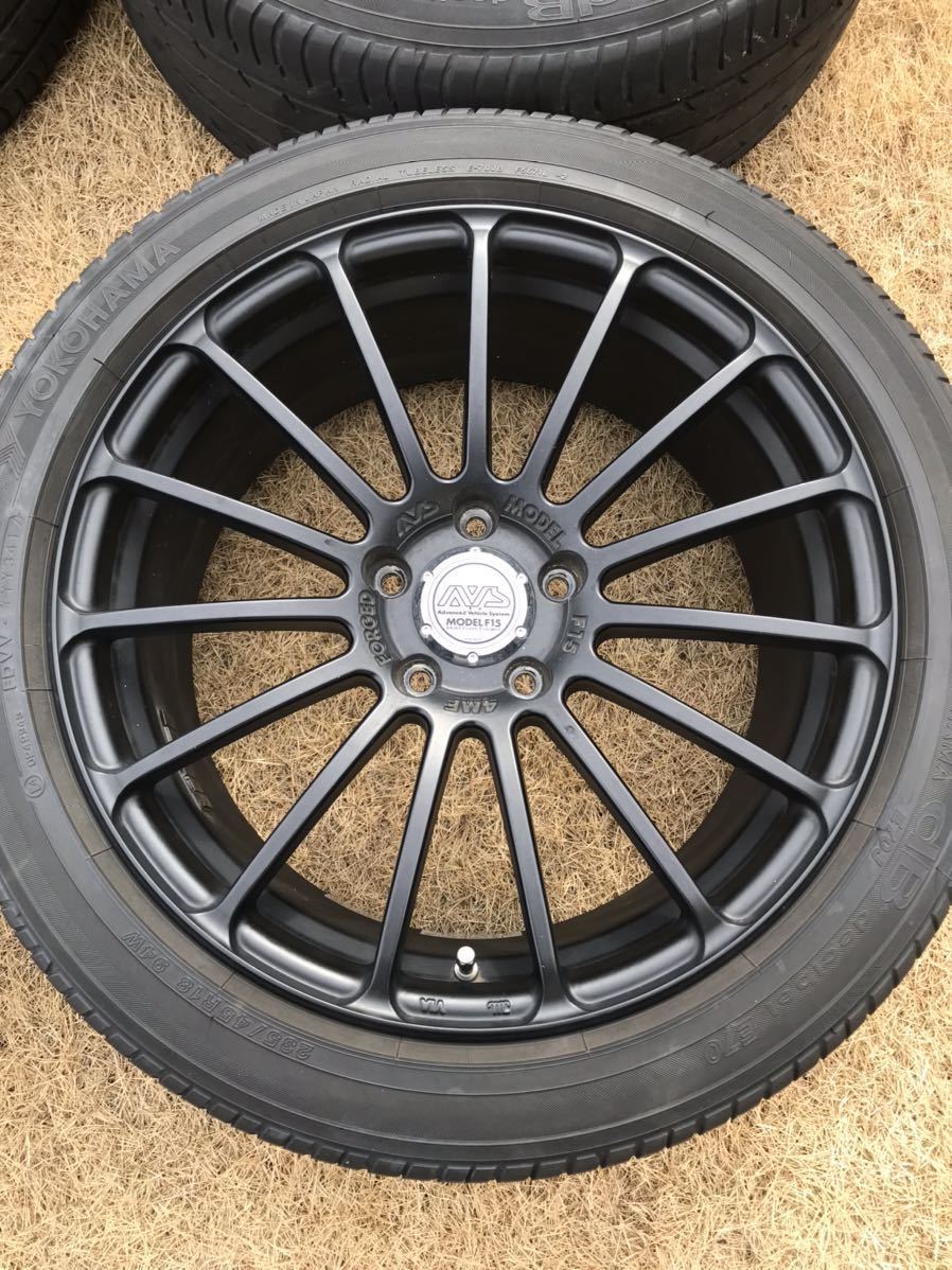 最終値下げ YOKOHAMA AVS MODEL F15 18×8Jオフ45 5穴PCD114.3 鍛造