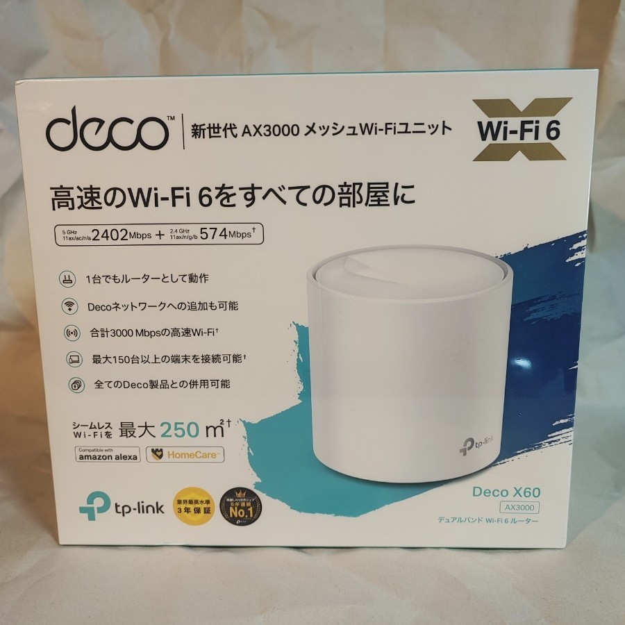 新品未開封 TP-Link Deco X60 メッシュWi-Fi｜Yahoo!フリマ（旧PayPay