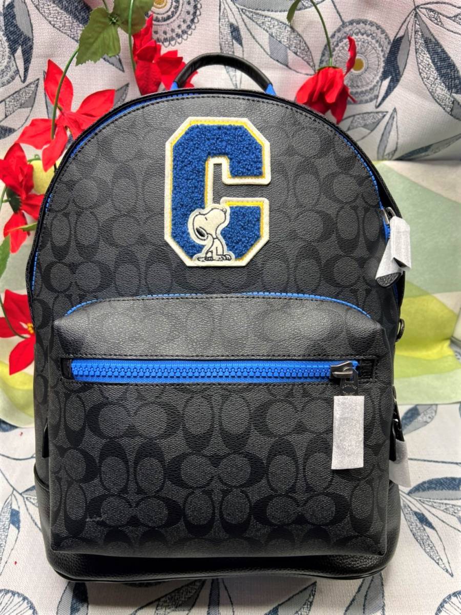 coach コーチ ピーナッツ コラボ スヌーピー パッチ ワッペン リュック-