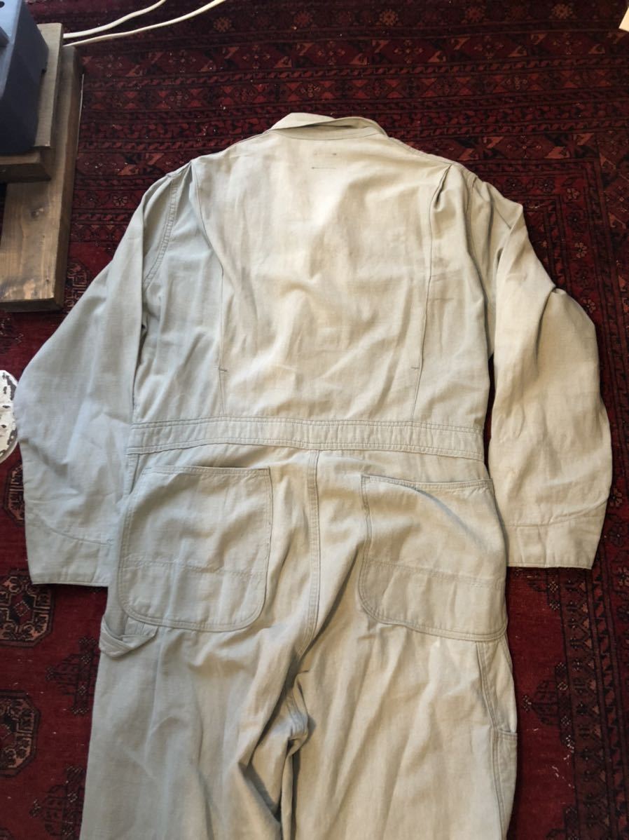 VINTAGE】1960's “BLUE BELL“ グレーシャンブレーオールインワン