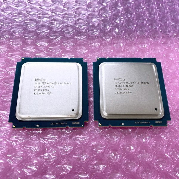 完全動作良品 新色 Intel Xeon E5-2695v2 x 2個 計24コア48スレッド ワークステーション 2.40～3.20GHz 全品送料0円 サーバ SR1BA マイニング ゲーミング