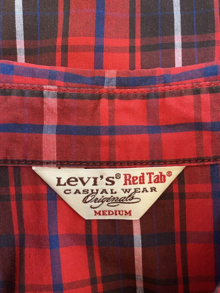 Levi's Red Tab / リーバイス レッドタブ チェック　ウエスタンシャツ　Ｍ_画像4