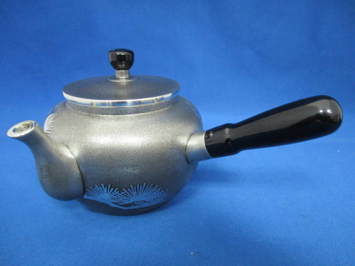 大阪錫器謹製錫製茶器乾茂號造煎茶道具急須茶托茶壺未使用品marconyc.com