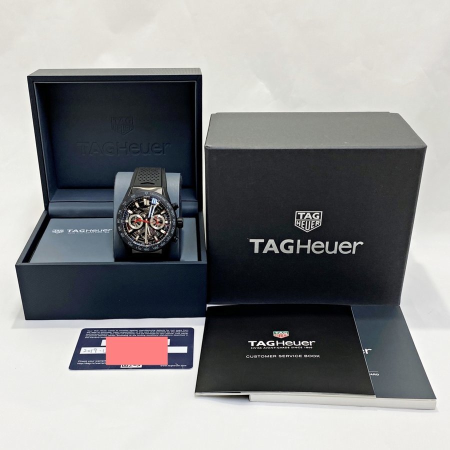 送料無料 中古 タグホイヤー 時計 TAG HEUER カレラ キャリバーホイヤー02 クロノグラフ CBG2A90 FT6173 セラミック 145267_画像10