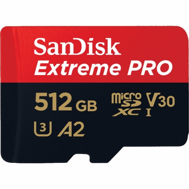 新品!! SanDisk Extreme Pro microSDXC 512GB SDアダプター付 サンディスク エクストリームプロ