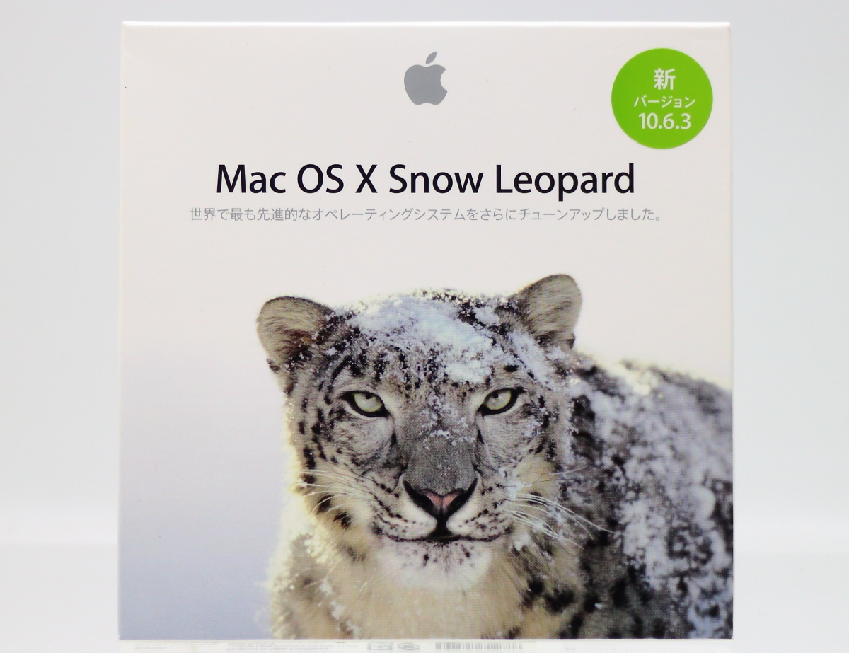 【Macintoshセール】Mac OS X 10.6.3 RETAIL Snow Leopard (MC573J/A) / 説明書 箱 シール 付属します。_画像1