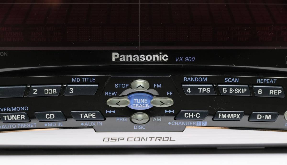 パナソニック CD/カセット DSP/EQ/AUX/スペアナ CQ-VX900D 美品_画像5