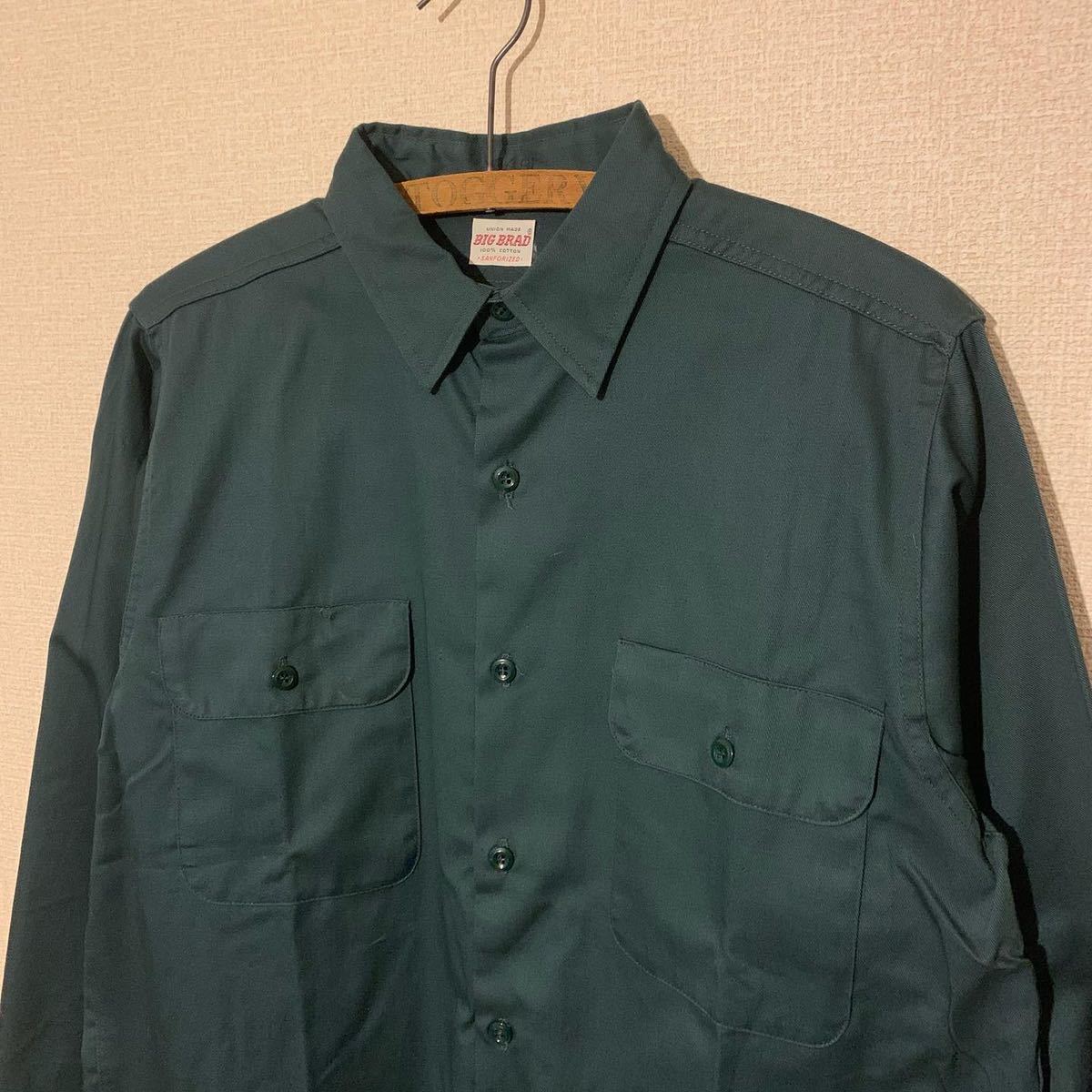 PayPayフリマ|デッドストック 50's BIG BRAD ワークシャツ 15 1/2 ...