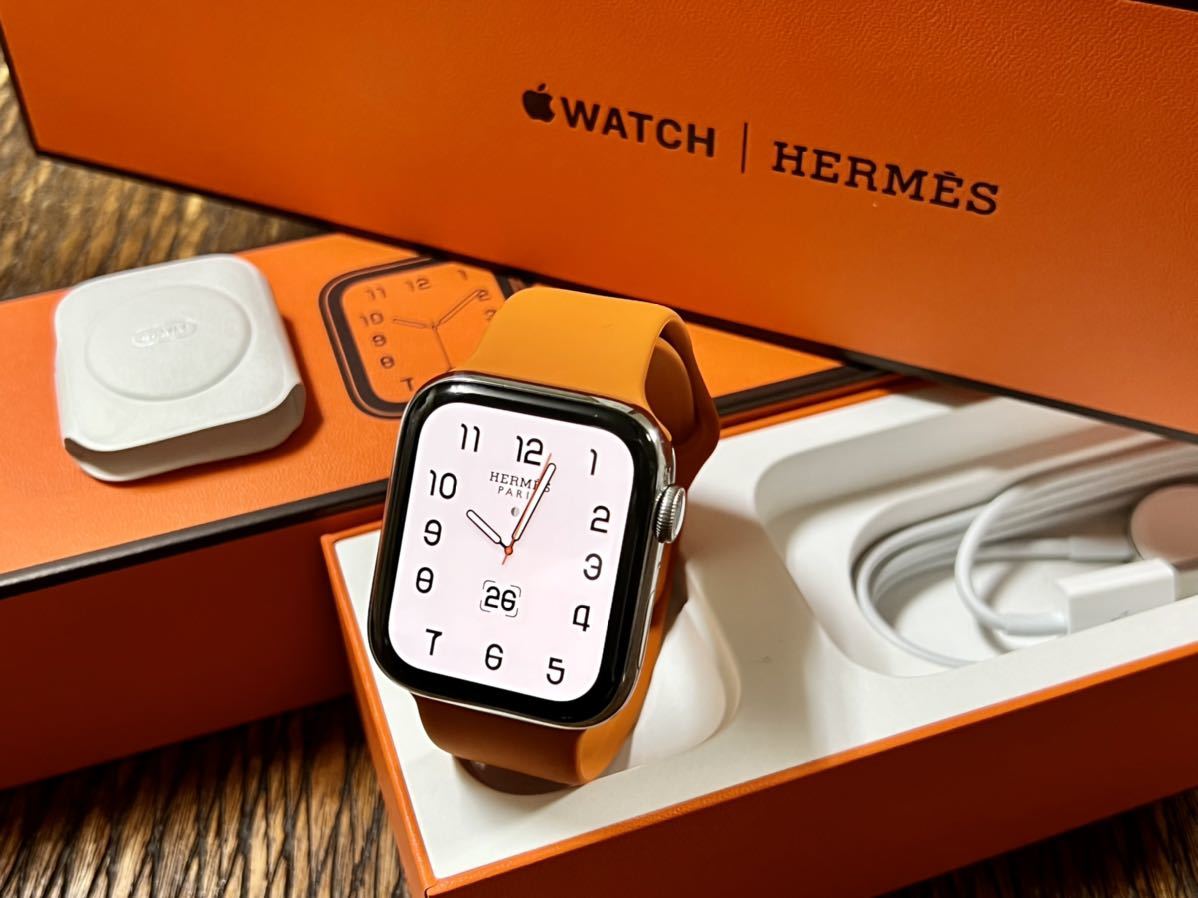 Apple Watch series シルバーステンレス 4 HERMES