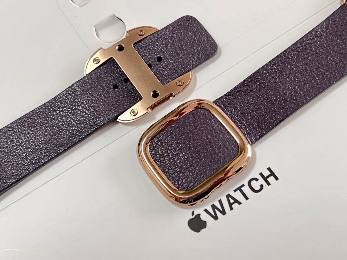 ★ 即決 ★ アップルウォッチ Apple watch 正規品 モダンバックル オウバジーン ゴールドステンレスバックル 40mm M サイズ