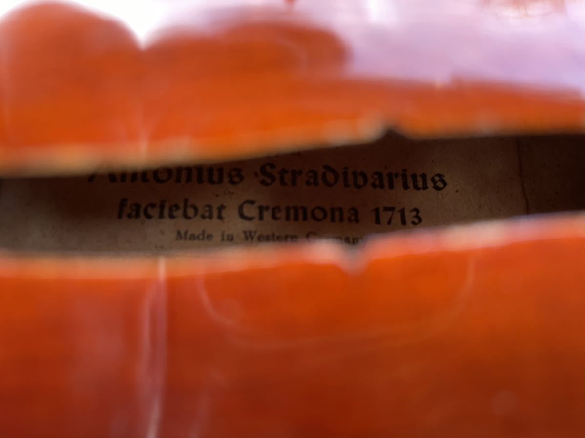 バイオリン★copy of Antonius Stradivarius faciebat Cremona 1713 Made in Western Germany★専用ケース★希少★完動品★動作確認★美品_画像7