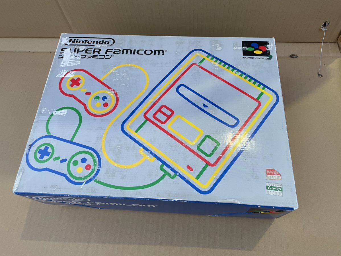 任天堂★スーパーファミコン★SHVC-001★完動品★コントローラー★電源コード付き★super famicom Nintendo★箱付き★比較的美品_画像2