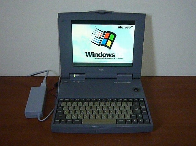 PC-9821 Lt/350A Windows 95 OSR2とMS-DOS起動 ビープ音演奏