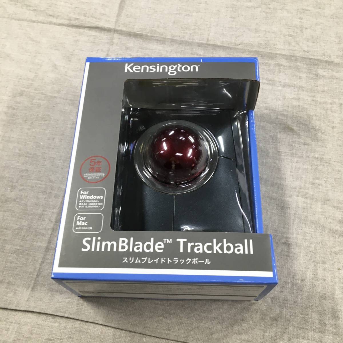 現状品　Kensington ケンジントン スリムブレードトラックボール K72327JP ブラック_画像1