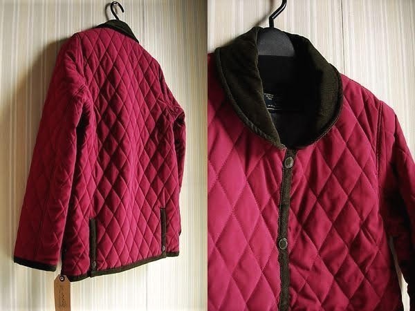 新品キルティングジャケット/ショートコート Mサイズ ラズベリーピンク