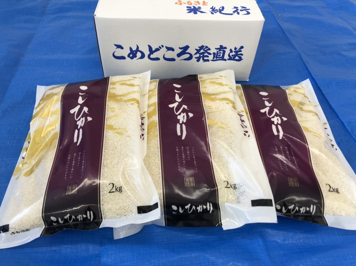 鳥取県産2021年産新米コシヒカリ　2キロ×3袋計6キロ上白米　美味しい！を楽しんでくださいね。_画像2
