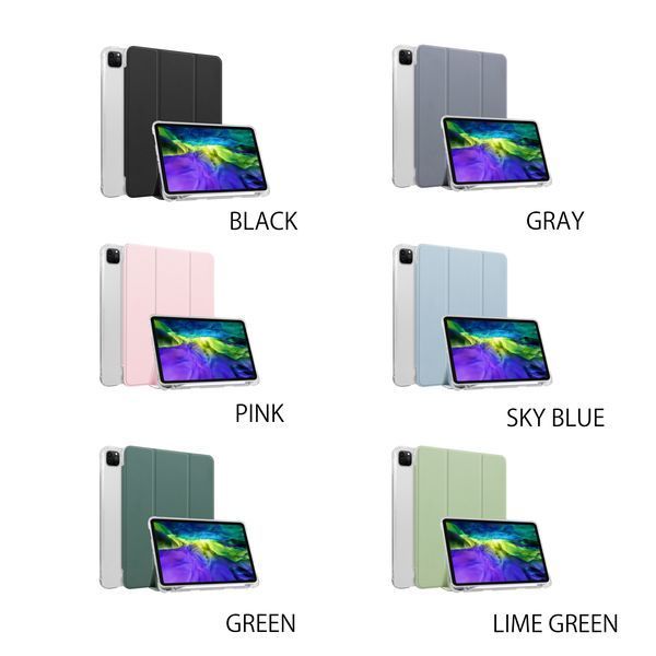 iPad ケース マグネット クリアケース カバー Appleペンシル収納 手帳型 レザー 耐衝撃 スタンド グリーンiPad Mini 6（第6世代 )_画像8