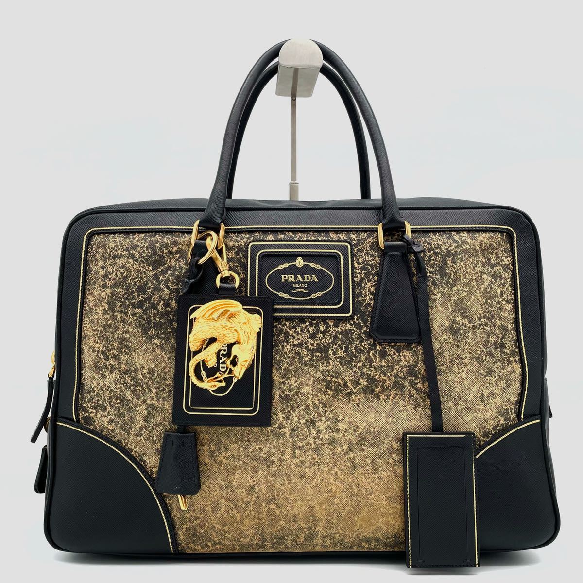 ○極稀品 美品 ランウェイモデル○PRADA プラダ ドラゴン 龍