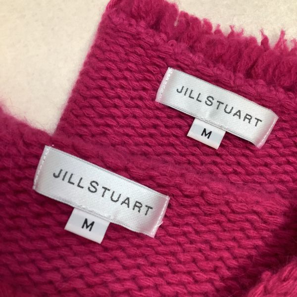  прекрасный товар JILL STUART Jill Stuart low gauge безрукавка вязаный защита горла "neck warmer" комплект женский M розовый Anne gola.