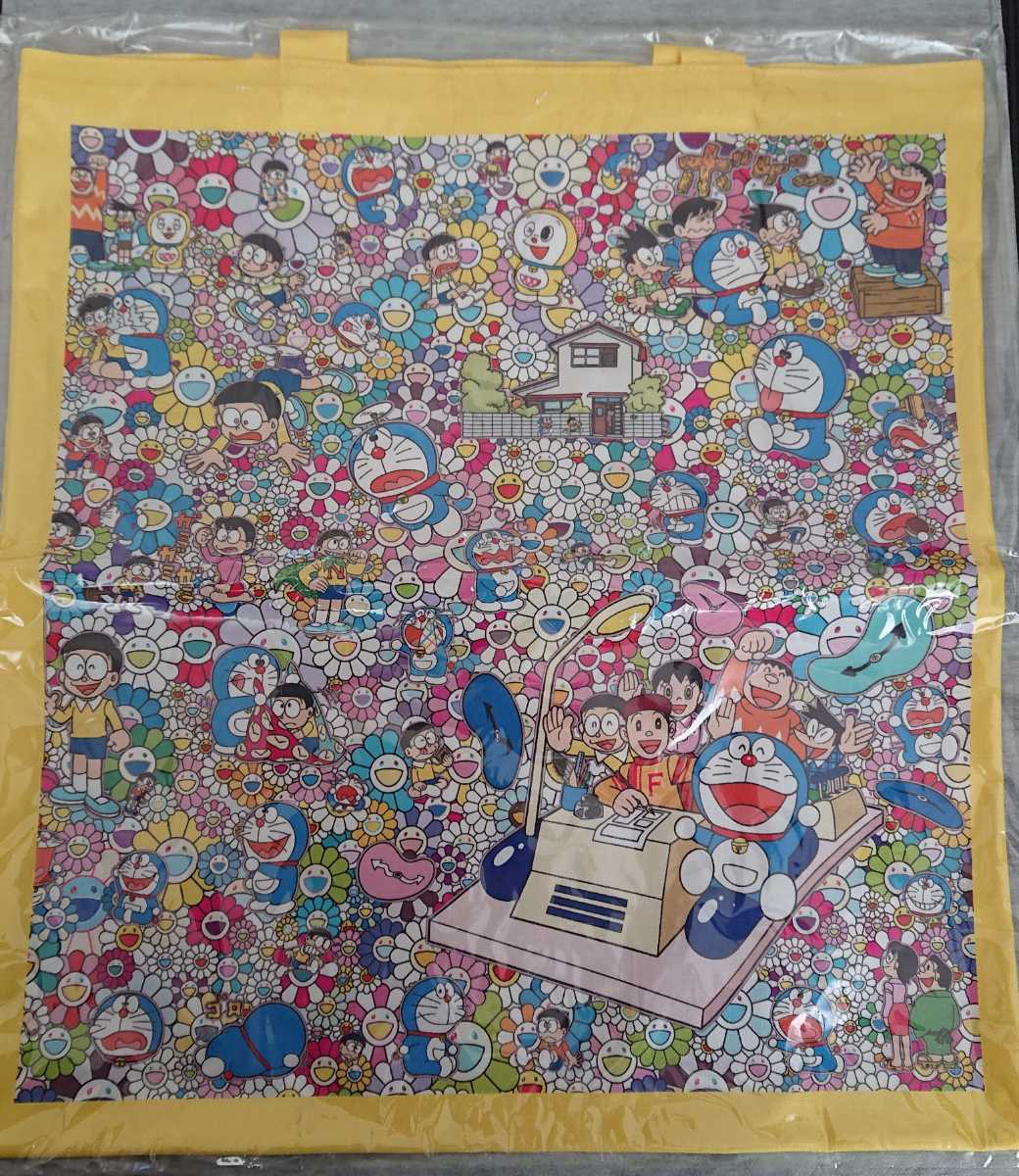  new goods Murakami . flower Doraemon ka squid ikiki. flower Doraemon exhibition tote bag eko-bag Roppongi Hill z