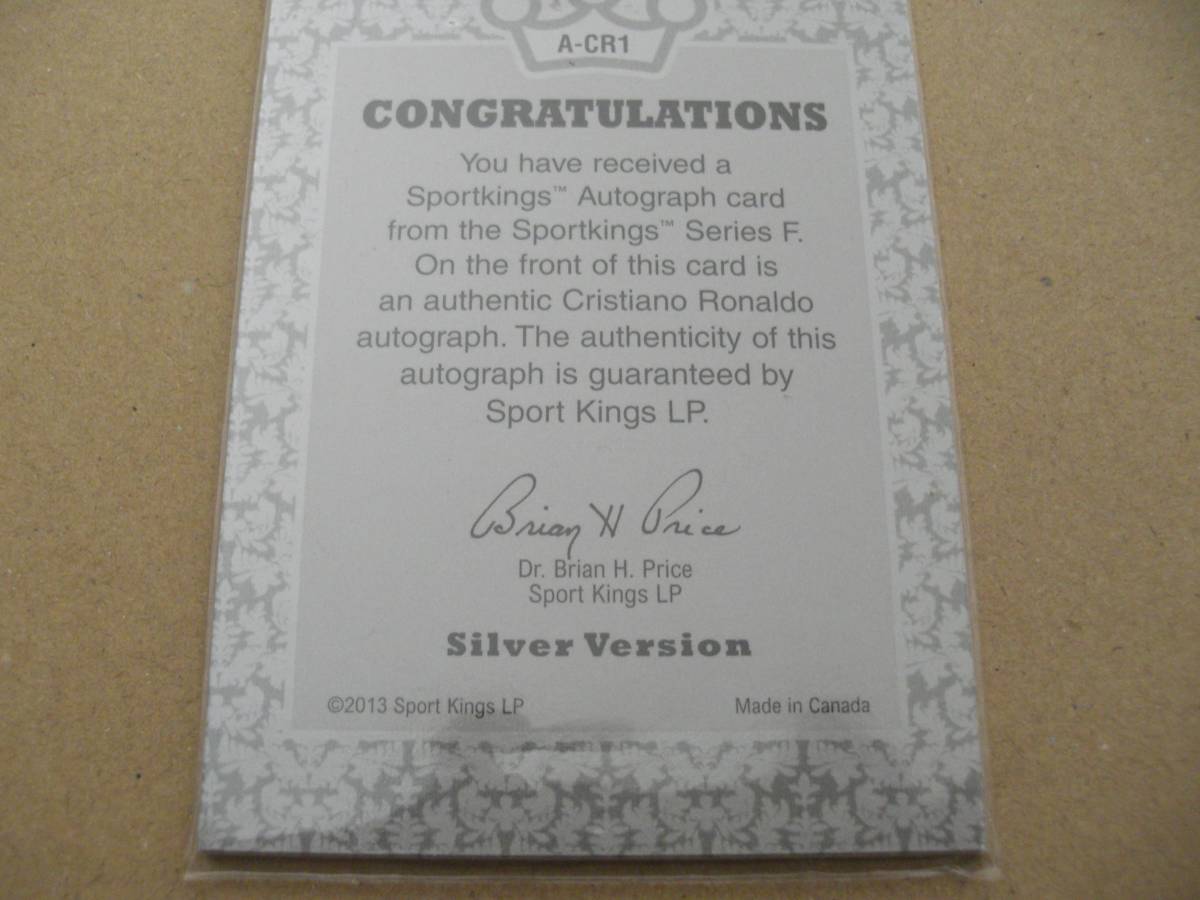 Sport Kings Autograph Cristiano Ronaldo クリスティアーノロナウド Real Madrid レアルマドリード 直筆サイン 直書き_画像4