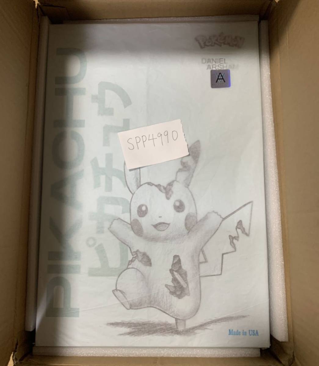 500体限定 BLUE Daniel Arsham × Pokemon Crystalized Pikachu Future 