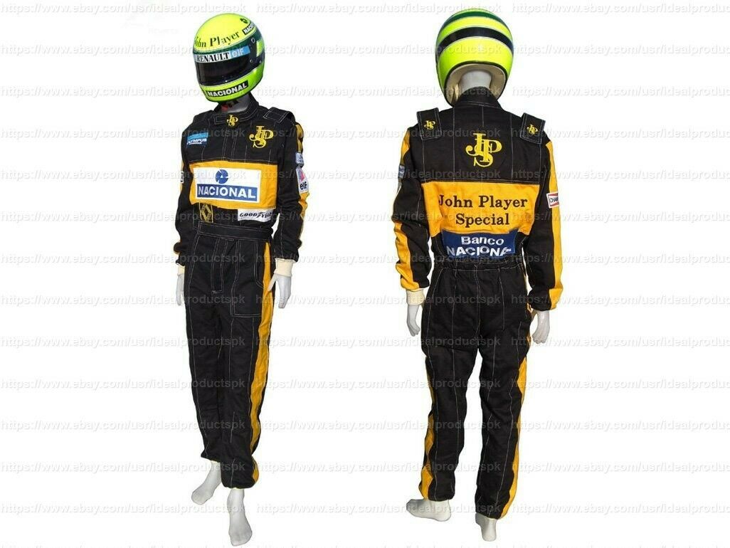 海外 限定品 送料込み アイルトン・セナ F1 1985 F1 Racing Suit レーシングスーツ サイズ各種 レプリカ