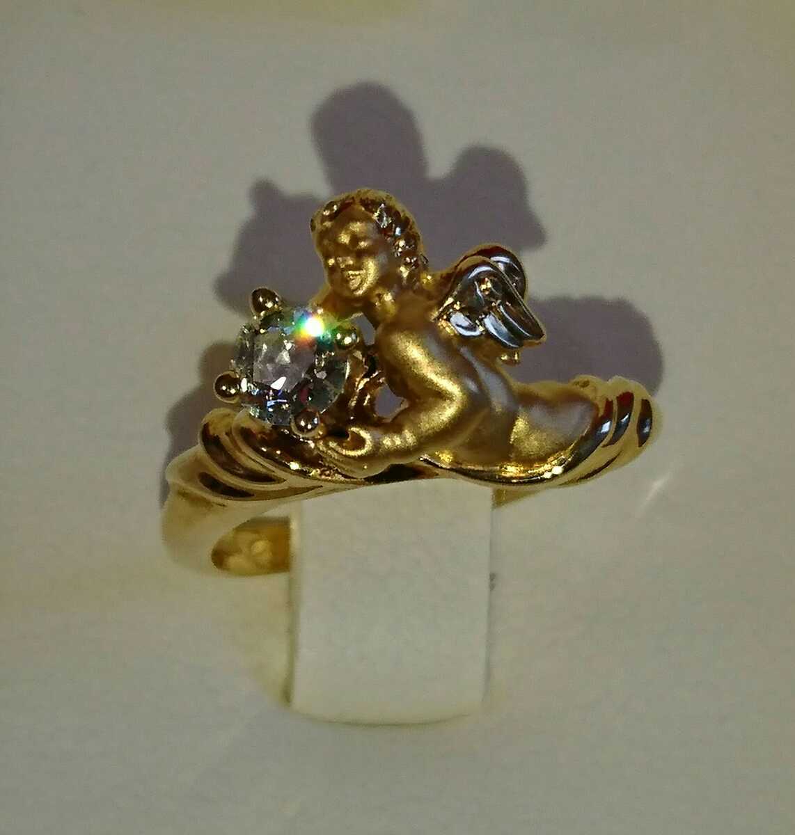 【希少美品】カレライカレラ CARRERA Y CARRERA 天使とダイヤのリング指輪 金750ゴールドangelgoldDiamond Ring  spainスペイン王室