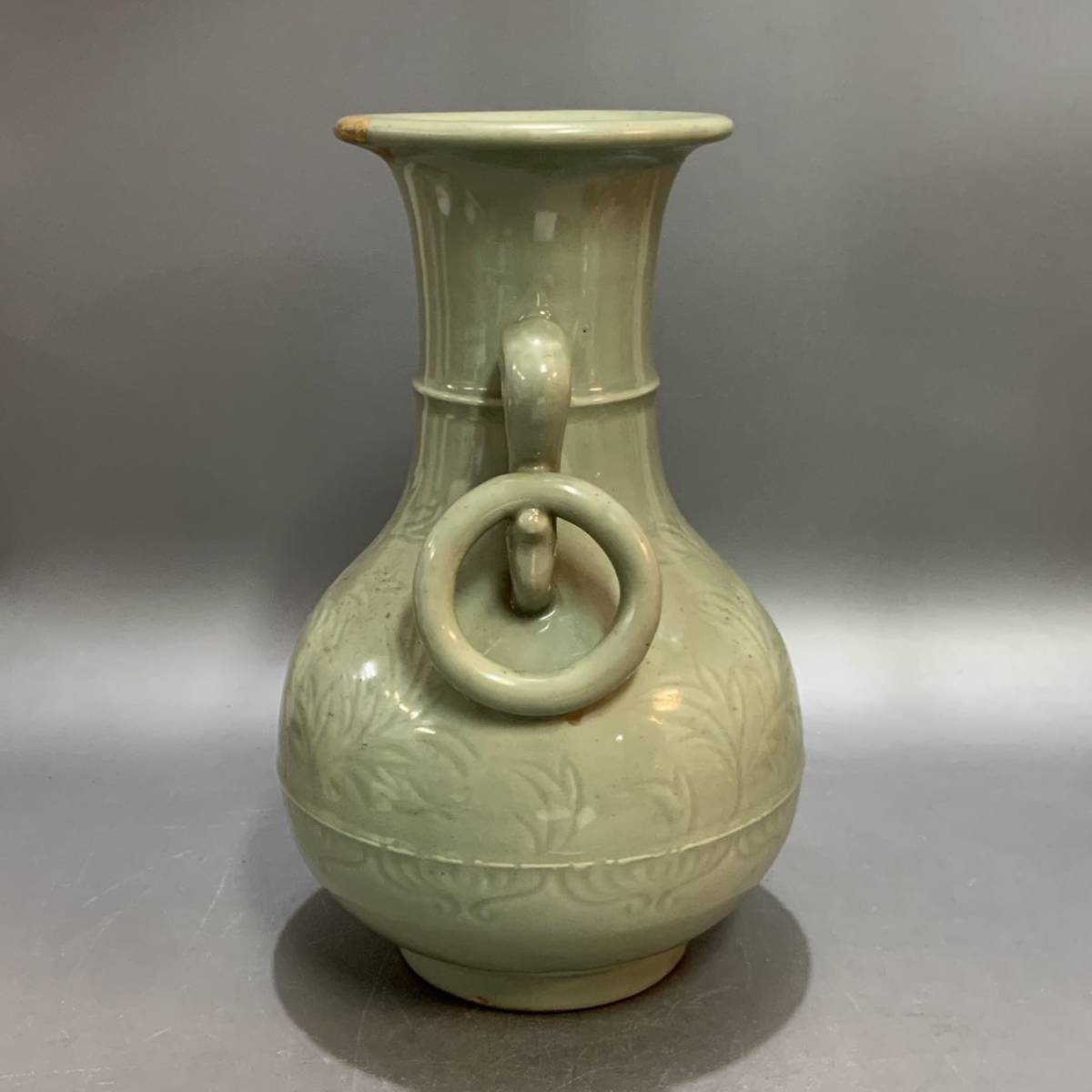 蓬66）時代　唐物　青磁花瓶　花入　花器　中国美術　_画像2
