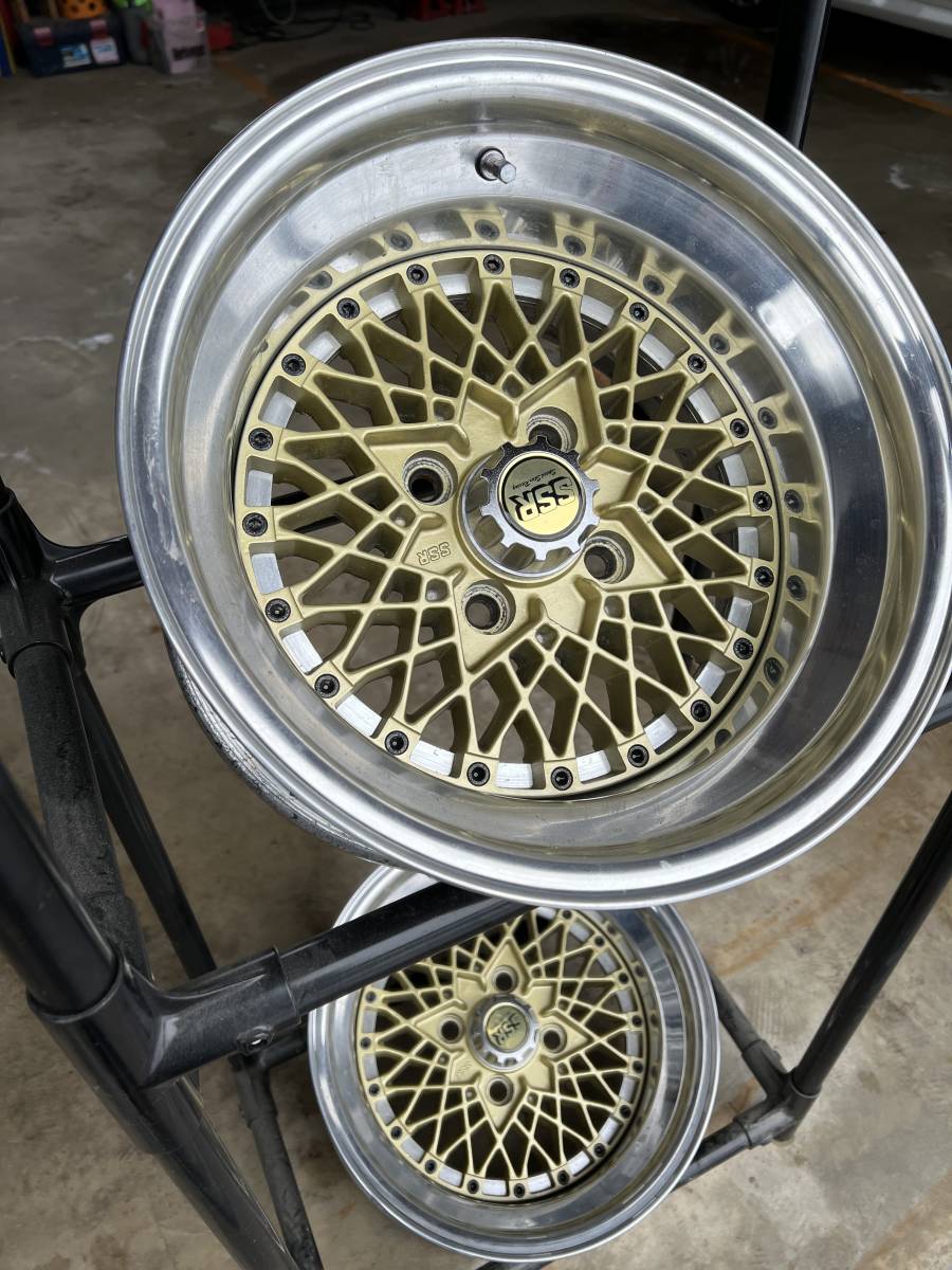 当時物 SSR メッシュ 15インチ 9j オフセット不明