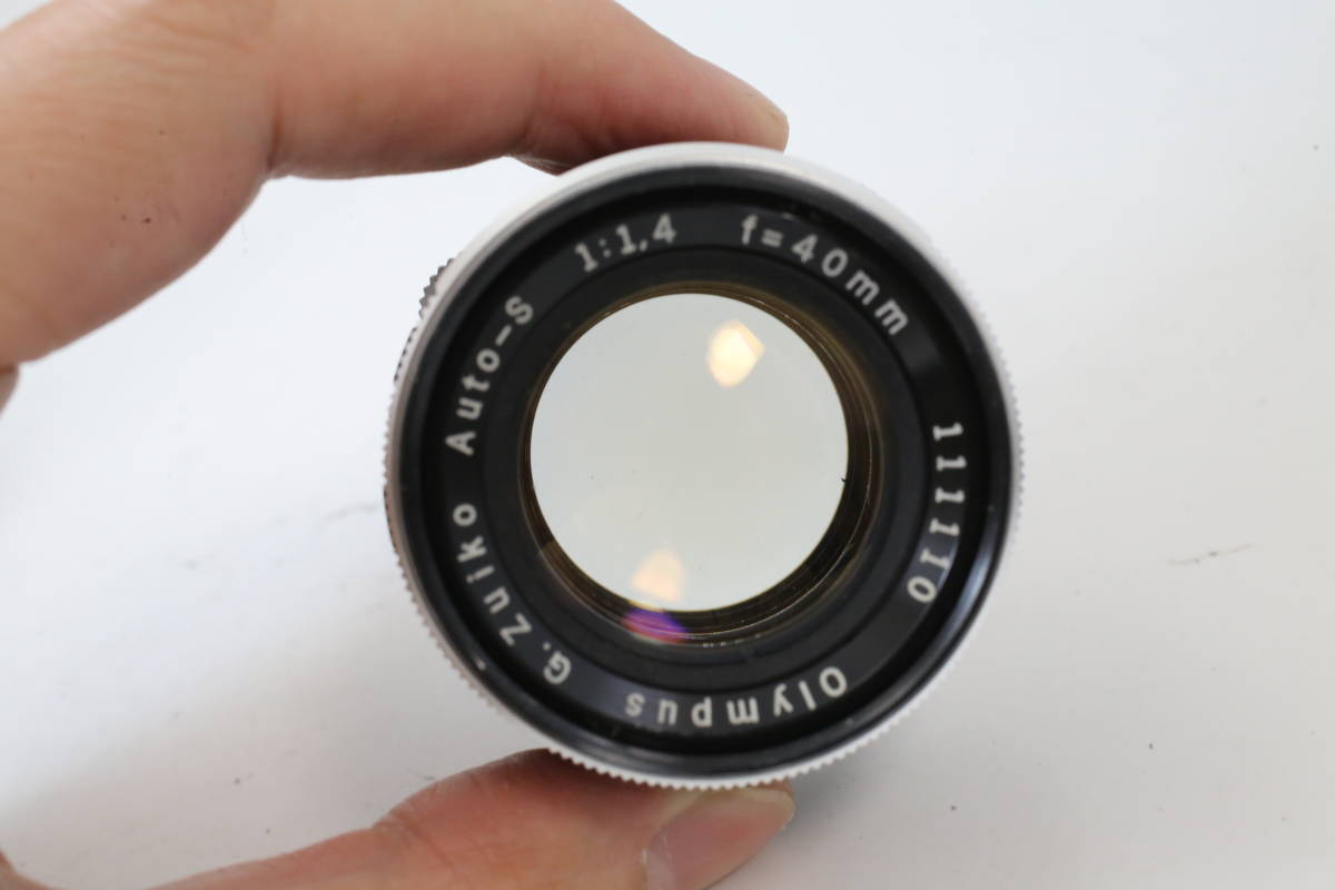 【ジャンク】オリンパス OLYMPUS-PEN PEN-F レンズセット G.Zuiko Auto-S 40mm F1.4 (S591)_画像9