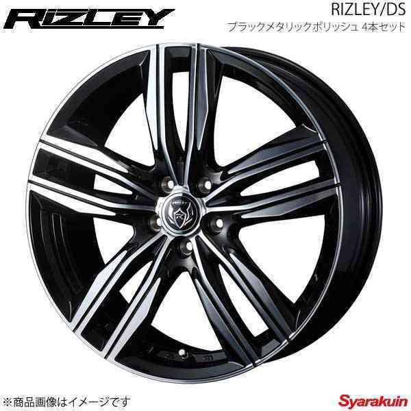 RIZLEY DS ヴォクシー 70系 5ナンバー車 アルミホイール ブラックメタリックポリッシュ 39443×4 第1位獲得 INSET53 お求めやすく価格改定 5-114.3 15×6.0J 4本セット