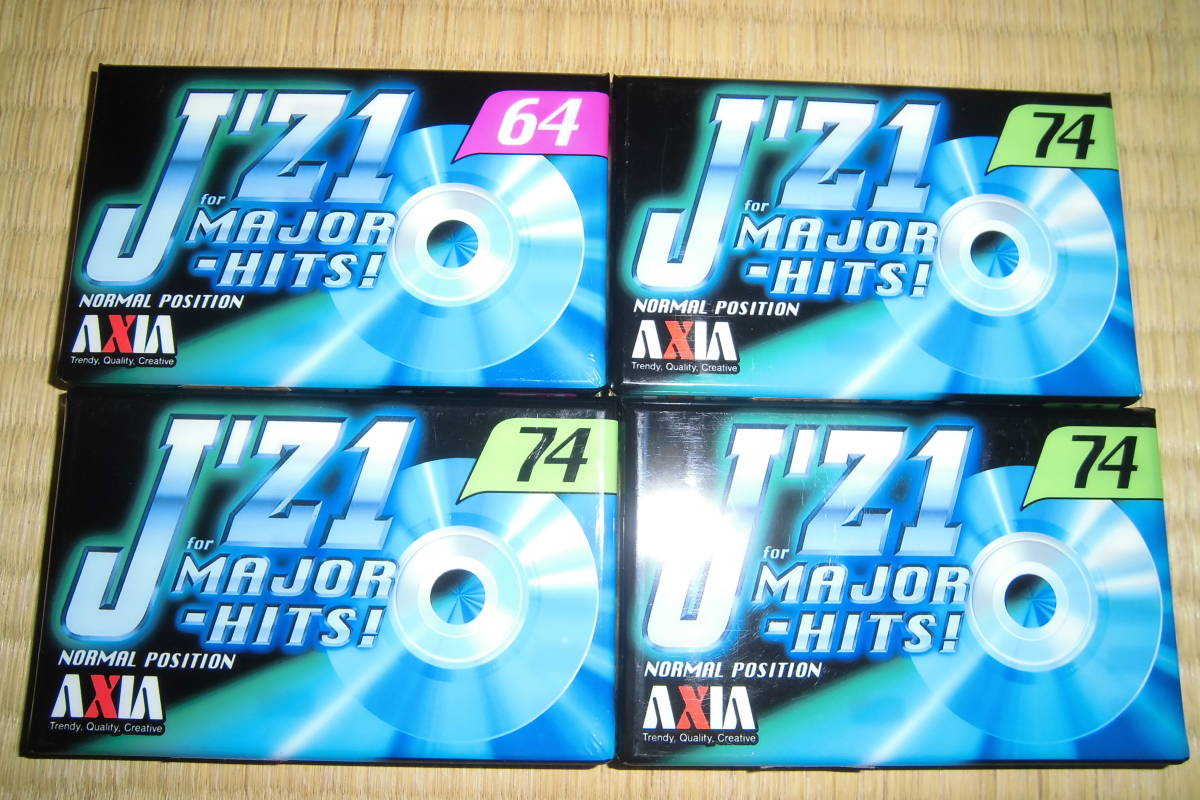 カセットテープ AXIA J'z 1 Normal ４本セット 64分×１本 74本×３本 