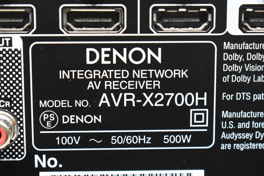 DENON デノン AVR-X2700H AVサラウンドレシーバー AVアンプ の商品詳細