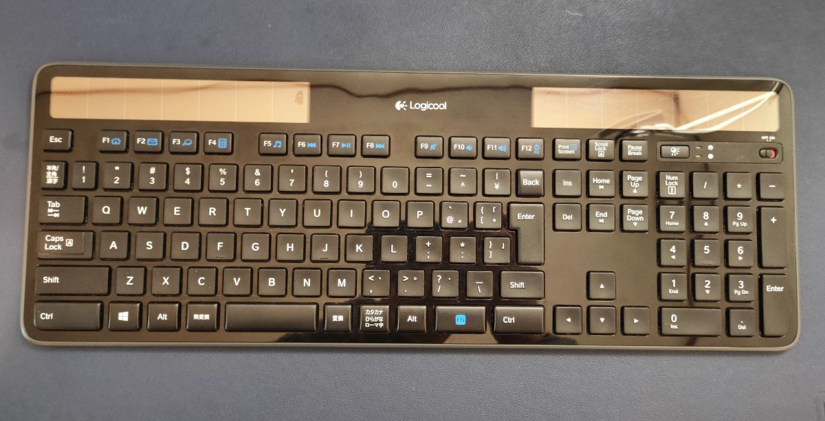 K750Rワイヤレス ソーラー キーボード