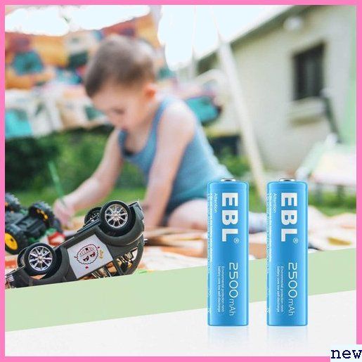 新品送料無料★ax EBL単3形充電池カラフル充電式ニッケル水素電池250 具 、マウスなどの設備に最適充電単三電池防災電 207_画像4