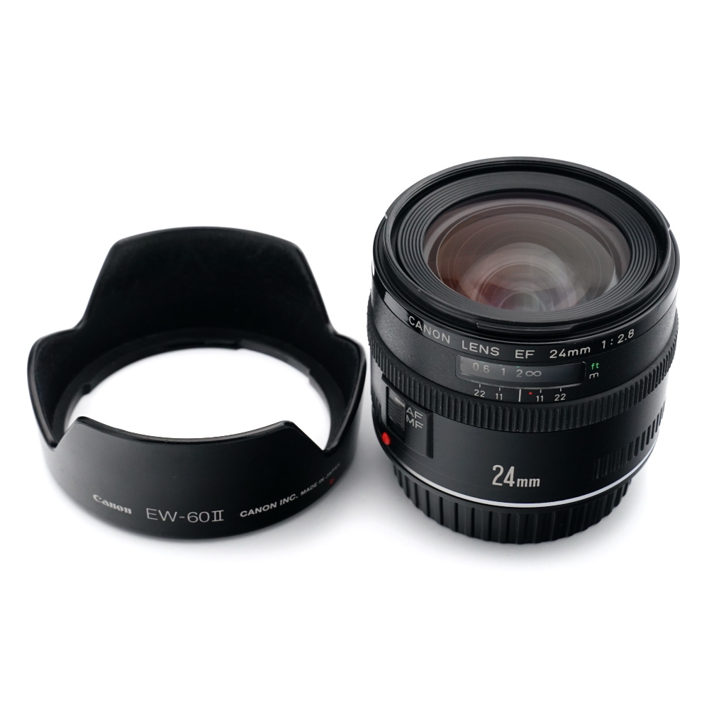 すので ヤフオク! Canon EF 24mm F2.8 EW-60 II フード付... - 動作美