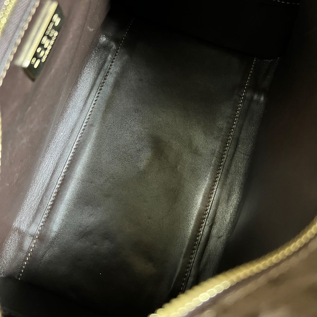美品 ロエベ LOEWE アマソナ オーストリッチ ハンドバック ブラック