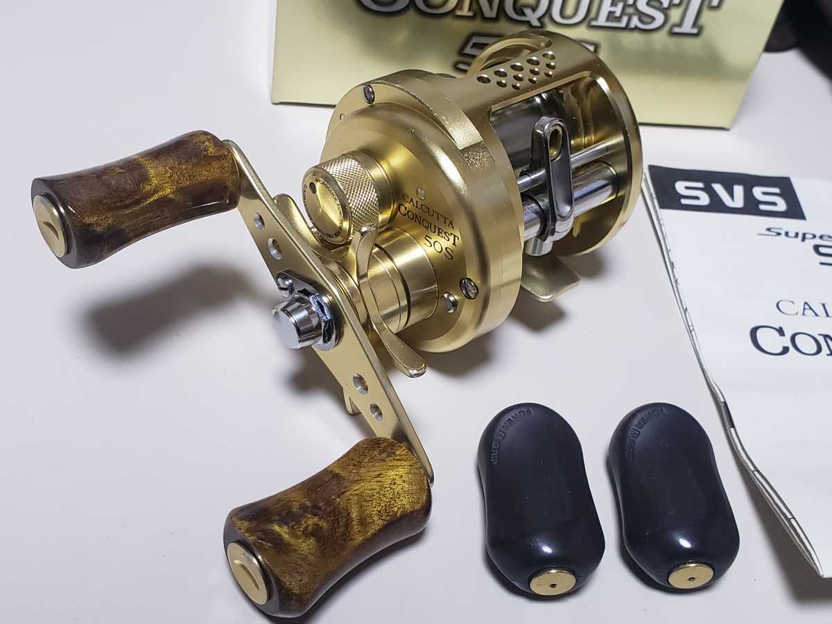 シマノ カルカッタコンクエスト50S シャロースペシャル 新品AMO製本杢
