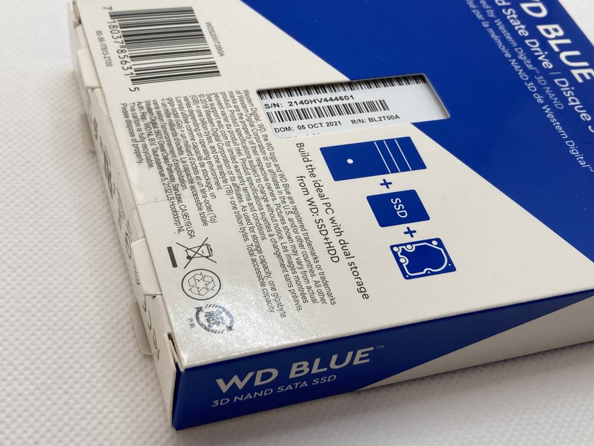 ★未開封新品★ WD Blue 2.5インチ SATA SSD 2TB WDS200T2B0A