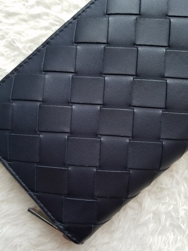 新品 BOTTEGA VENETA ボッテガヴェネタ レザー ジップ 長財布 Midnight