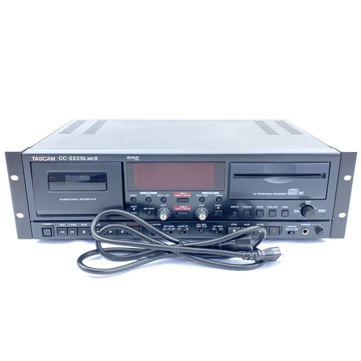 TASCAM タスカムCC-222SL MK2 カセットデッキ CDレコーダー オーディオ 